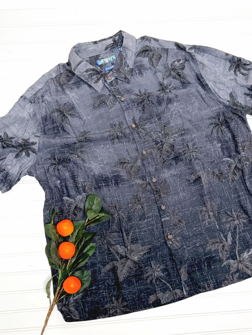 CAMPIA Tropical Hawaiian Print Shirt